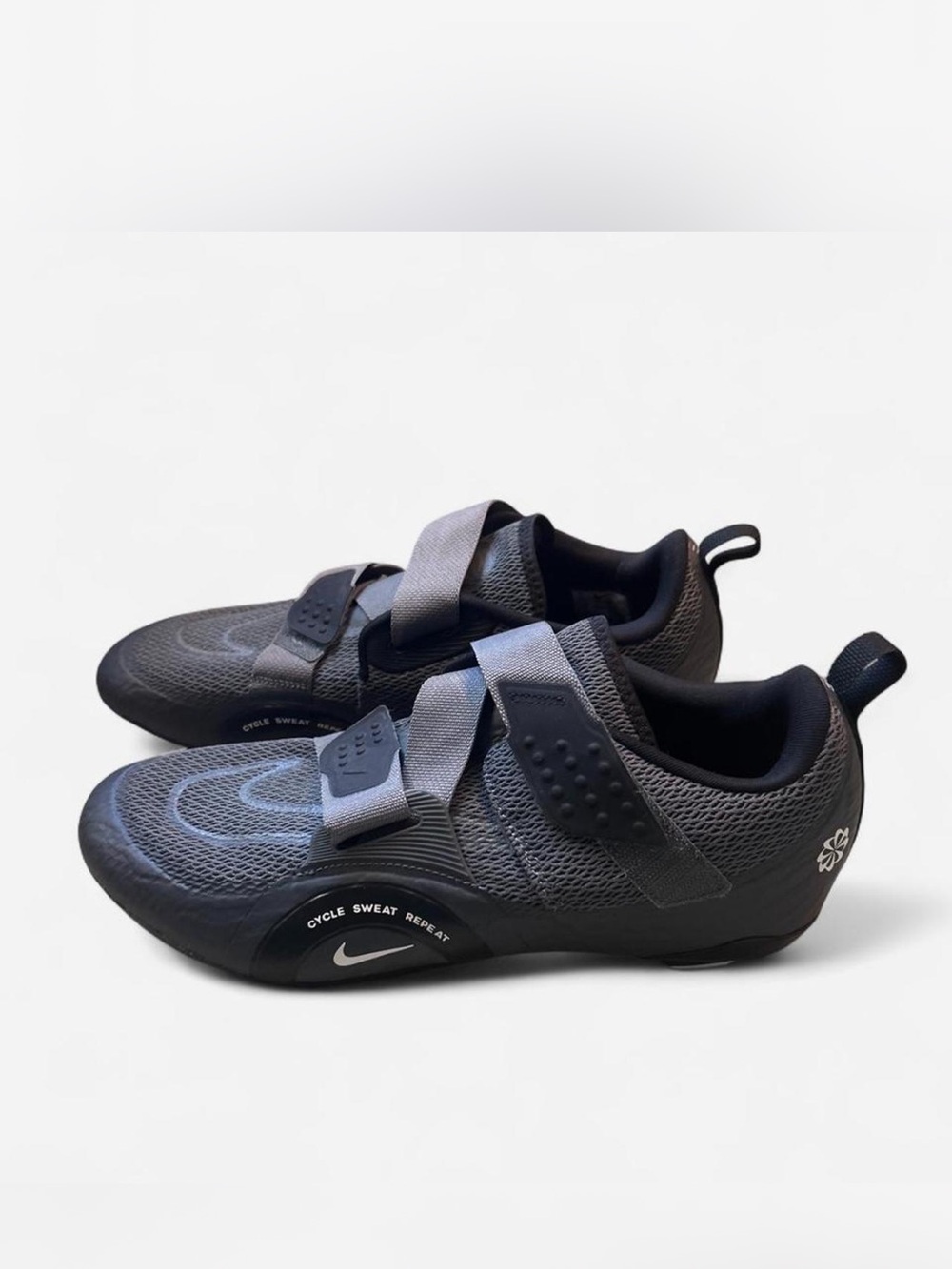 Nike SuperRep Cycle 2 NN Indoor Cycling Shoes Grey Black Men's 12 SPD Cleats
